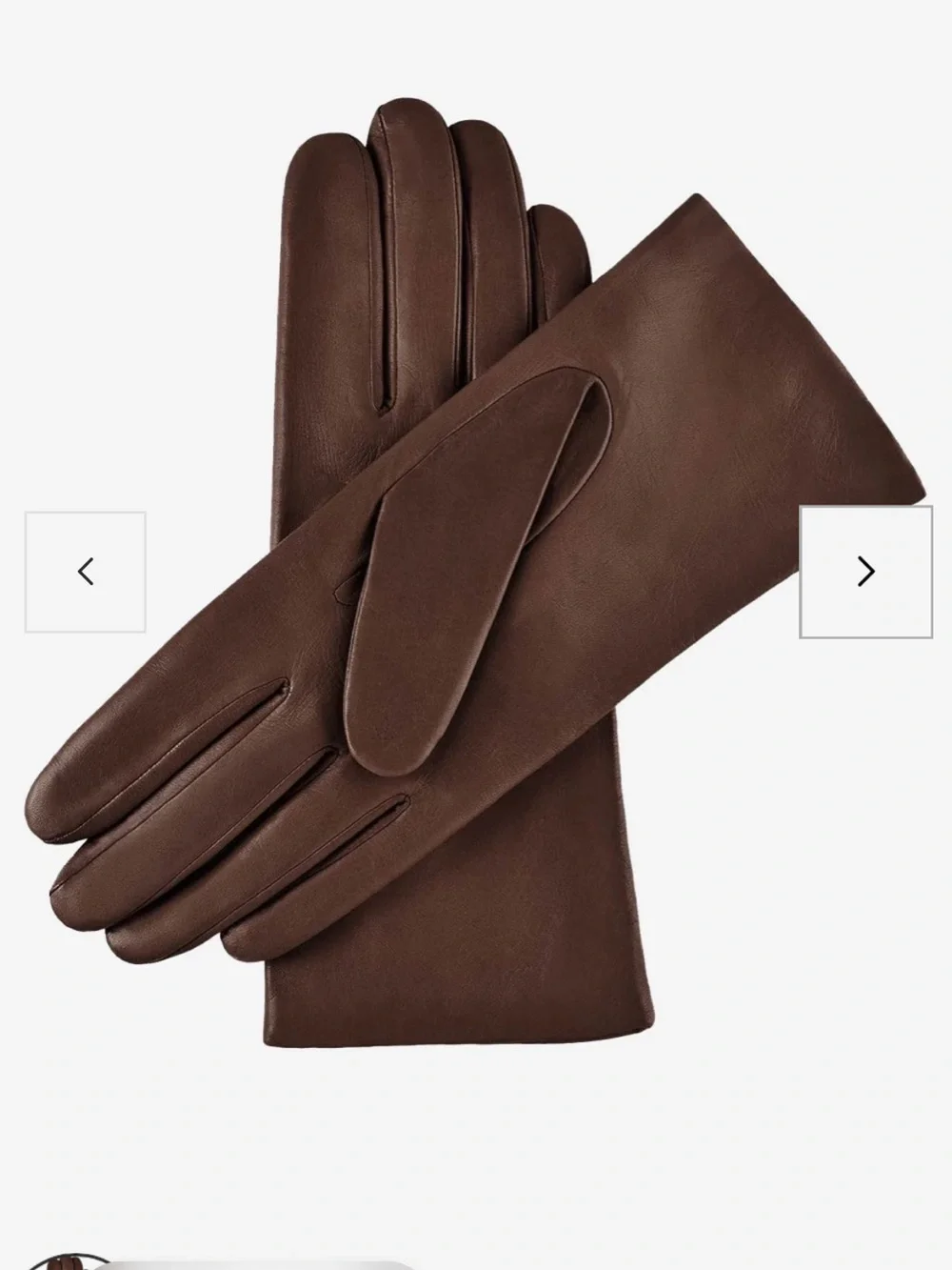 Fratelli Orsini Brown Italian Lambskin Leather Gloves- women’s 8.5